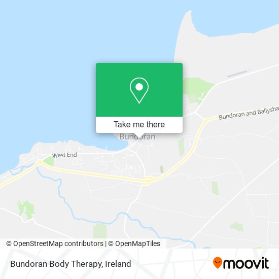 Bundoran Body Therapy map