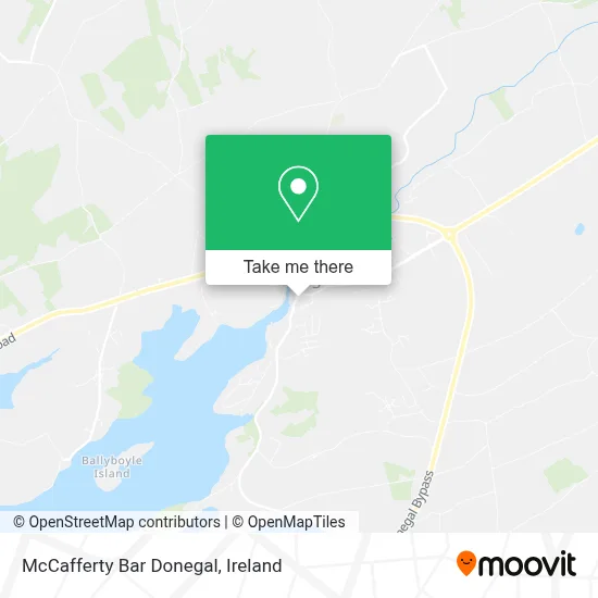 McCafferty Bar Donegal map