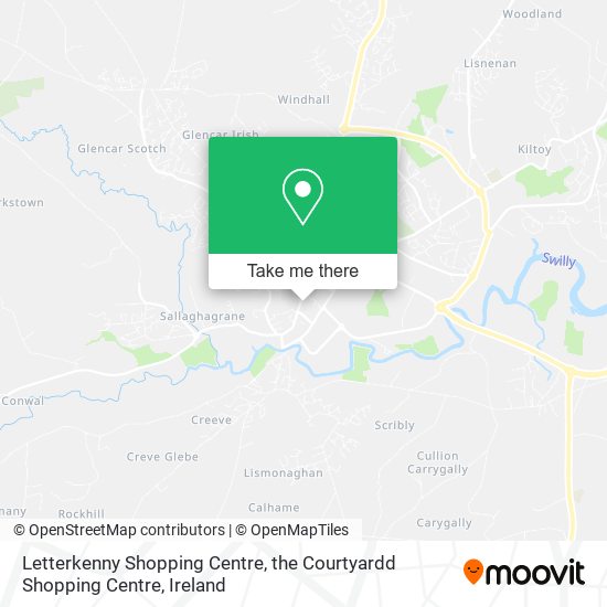 Letterkenny Shopping Centre, the Courtyardd Shopping Centre map