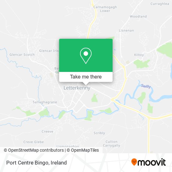Port Centre Bingo map