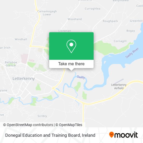 Donegal Education and Training Board map