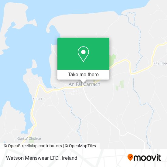 Watson Menswear LTD. map