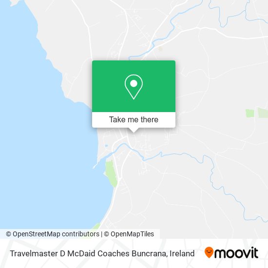 Travelmaster D McDaid Coaches Buncrana map