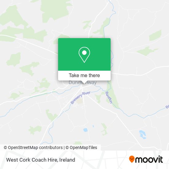 West Cork Coach Hire map
