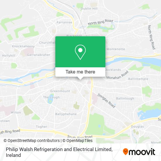 Philip Walsh Refrigeration and Electrical Limited map