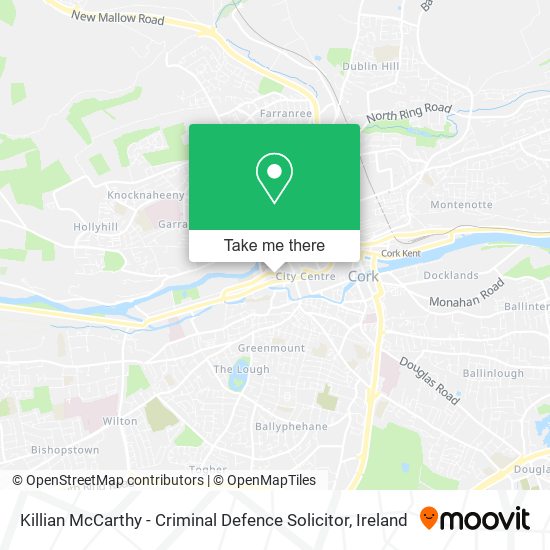 Killian McCarthy - Criminal Defence Solicitor map
