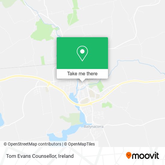 Tom Evans Counsellor map