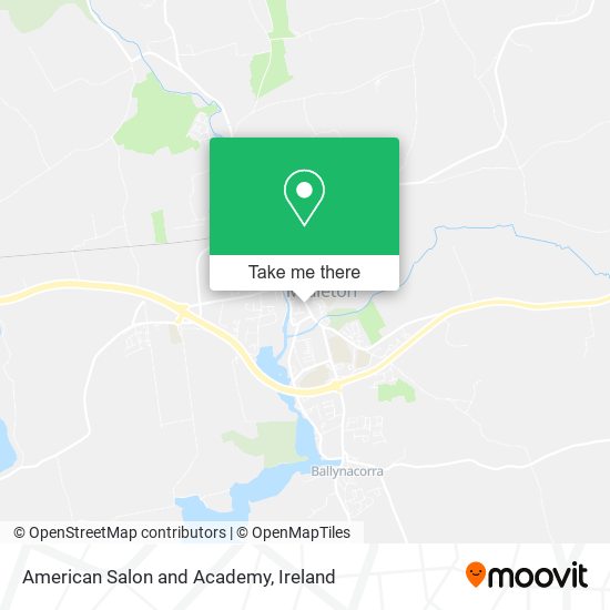 American Salon and Academy map