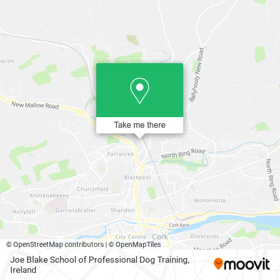Joe Blake School of Professional Dog Training map