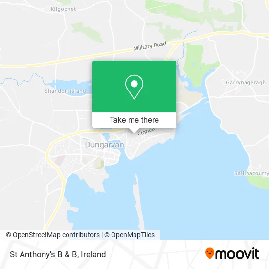 St Anthony's B & B map