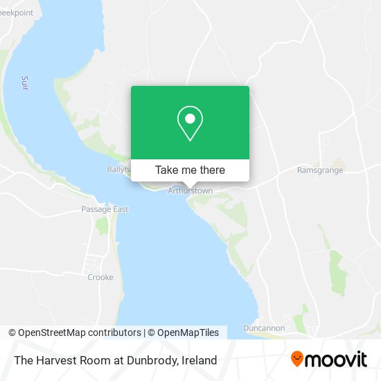 The Harvest Room at Dunbrody map