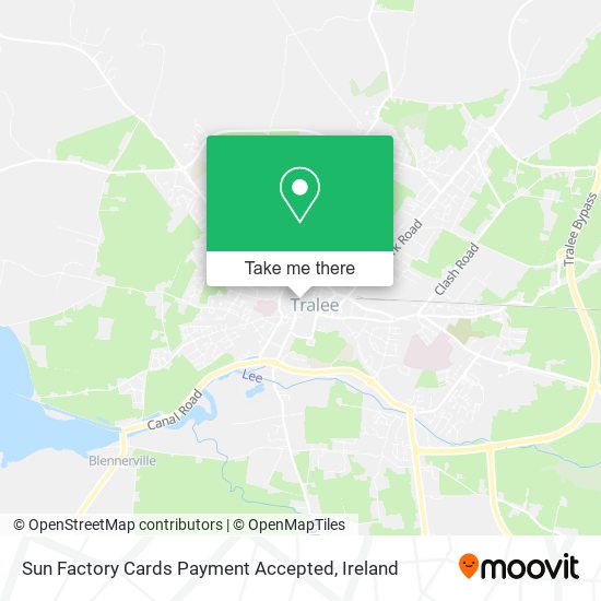 Sun Factory Cards Payment Accepted map