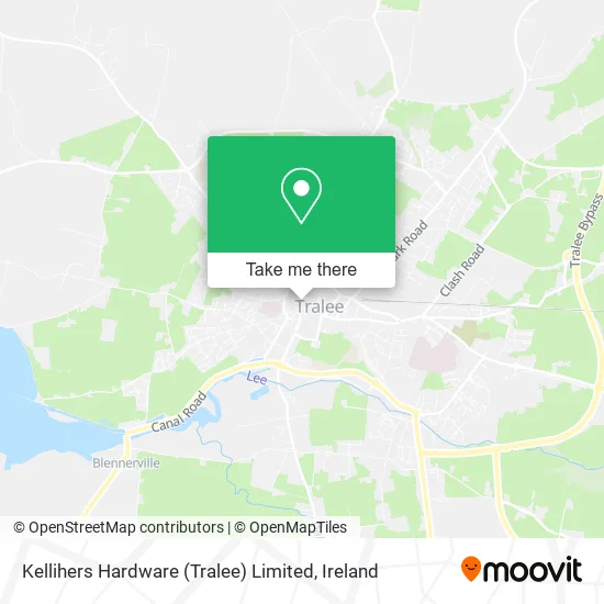 Kellihers Hardware (Tralee) Limited map
