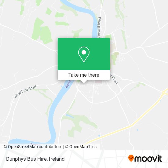 Dunphys Bus Hire map