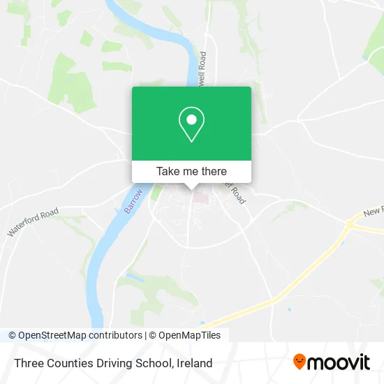 Three Counties Driving School map
