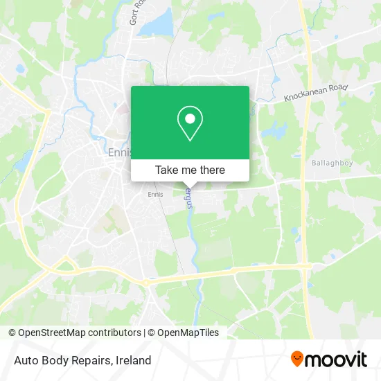 Auto Body Repairs map