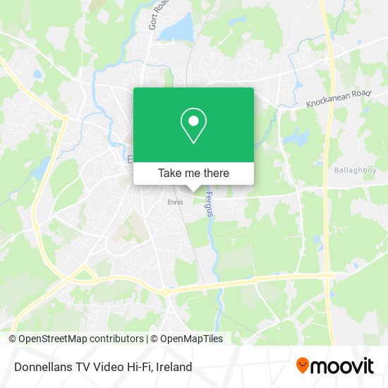 Donnellans TV Video Hi-Fi map