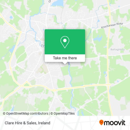 Clare Hire & Sales map
