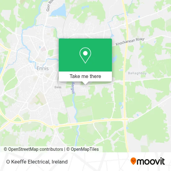 O Keeffe Electrical map