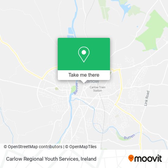Carlow Regional Youth Services map