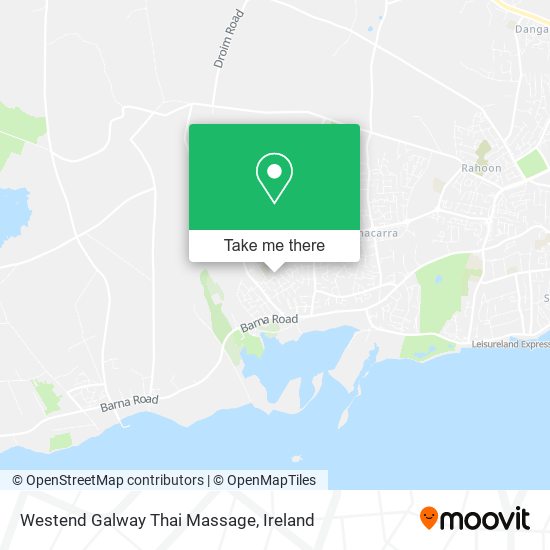 Westend Galway Thai Massage map