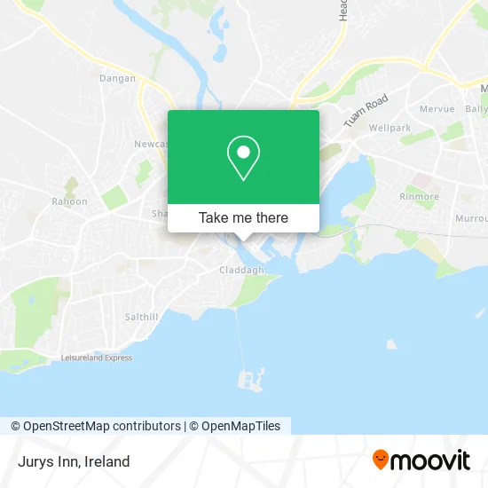 Jurys Inn map