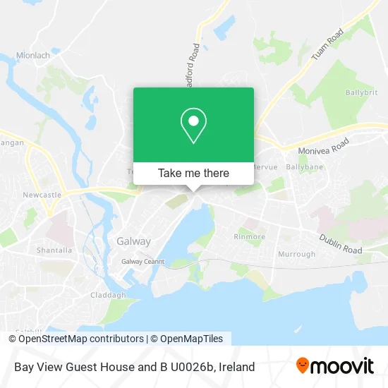 Bay View Guest House and B U0026b map