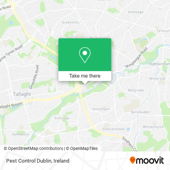 Pest Control Dublin map