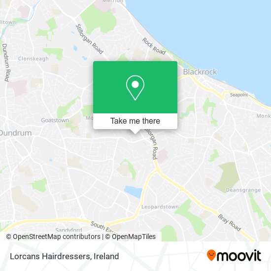 Lorcans Hairdressers map