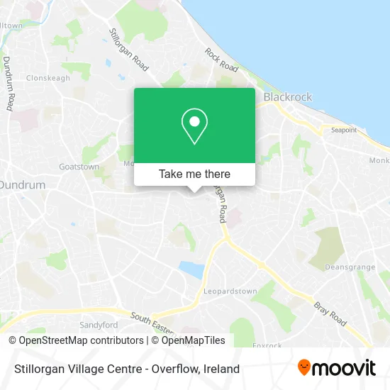 Stillorgan Village Centre - Overflow map