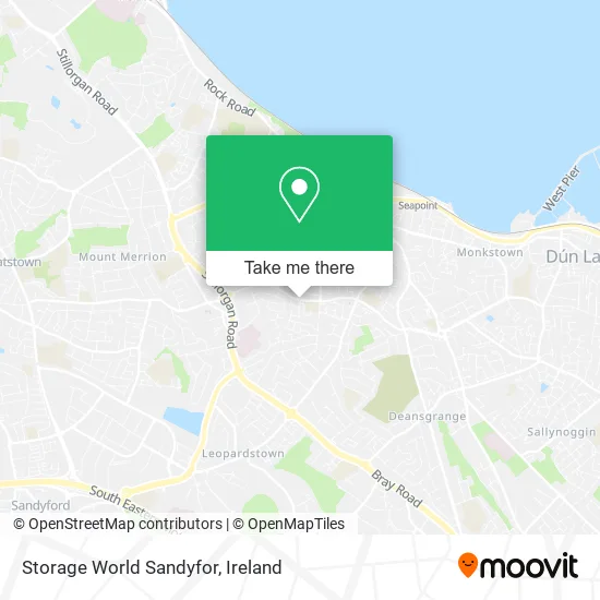 Storage World Sandyfor map