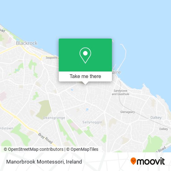 Manorbrook Montessori map