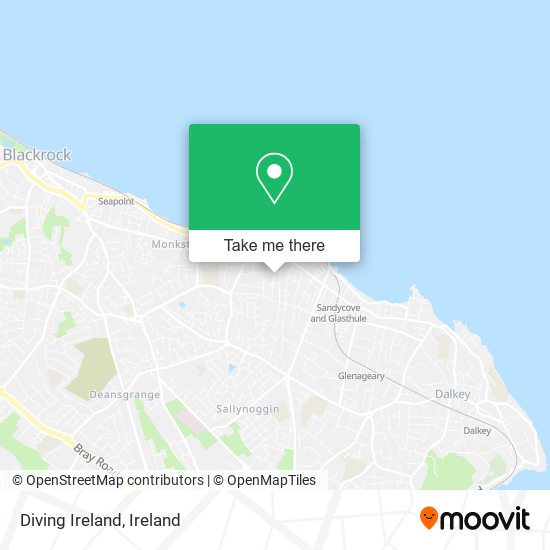 Diving Ireland map
