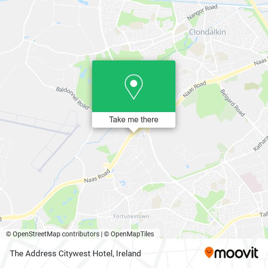 The Address Citywest Hotel map