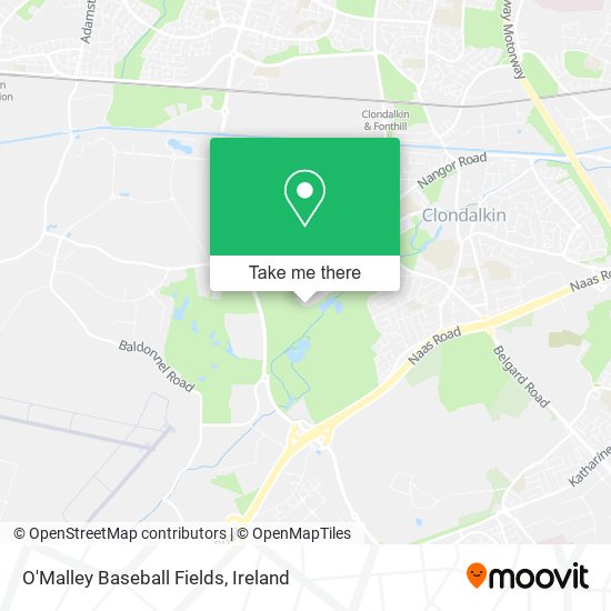 O'Malley Baseball Fields map