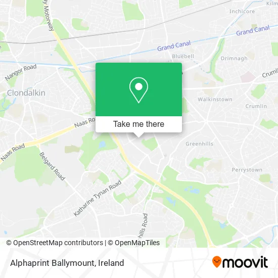 Alphaprint Ballymount map
