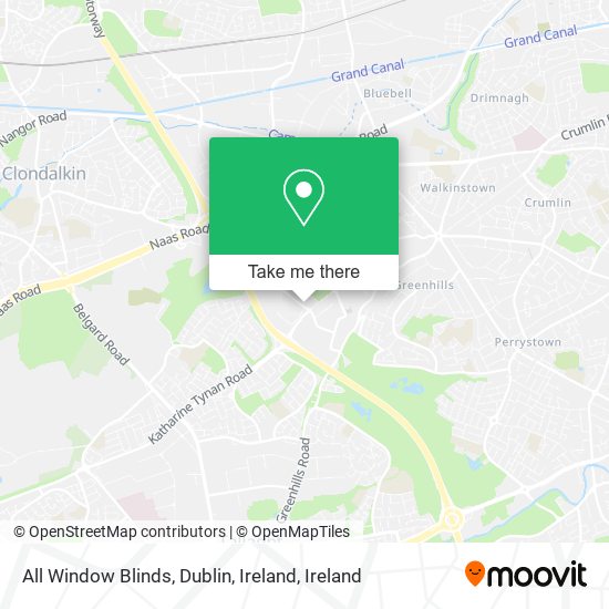 All Window Blinds, Dublin, Ireland map