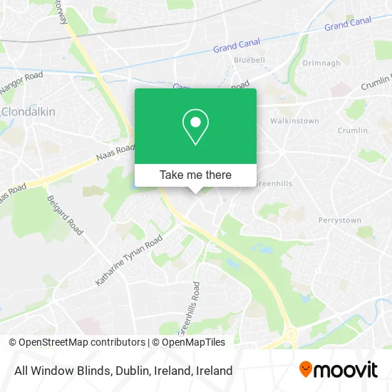 All Window Blinds, Dublin, Ireland map