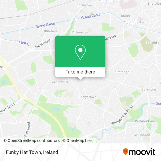 Funky Hat Town map