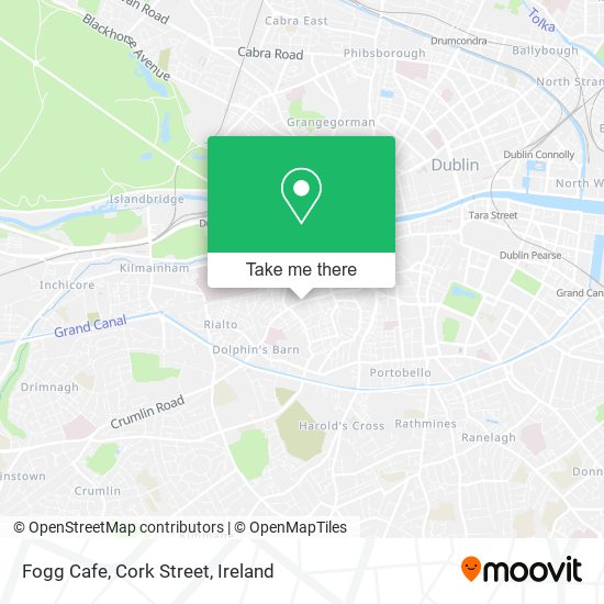 Fogg Cafe, Cork Street map
