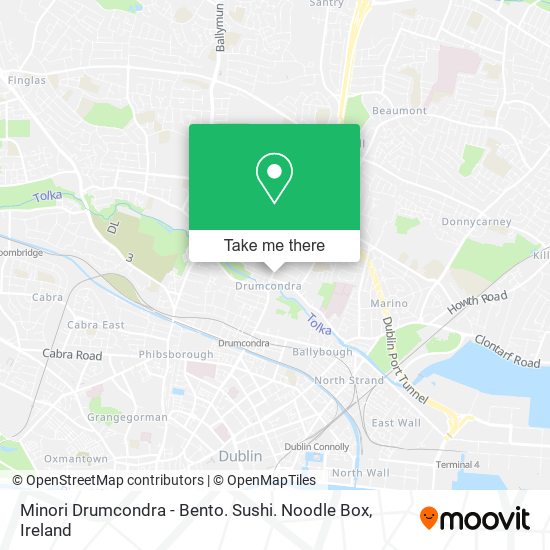 Minori Drumcondra - Bento. Sushi. Noodle Box map