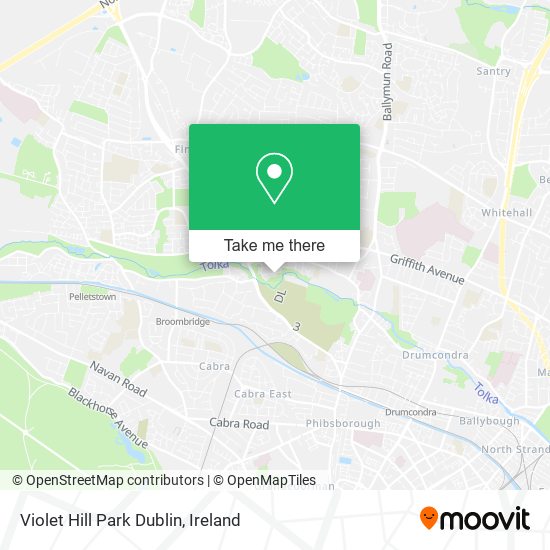 Violet Hill Park Dublin map