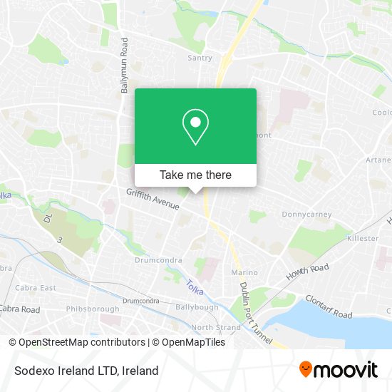 Sodexo Ireland LTD map