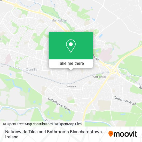 Nationwide Tiles and Bathrooms Blanchardstown map