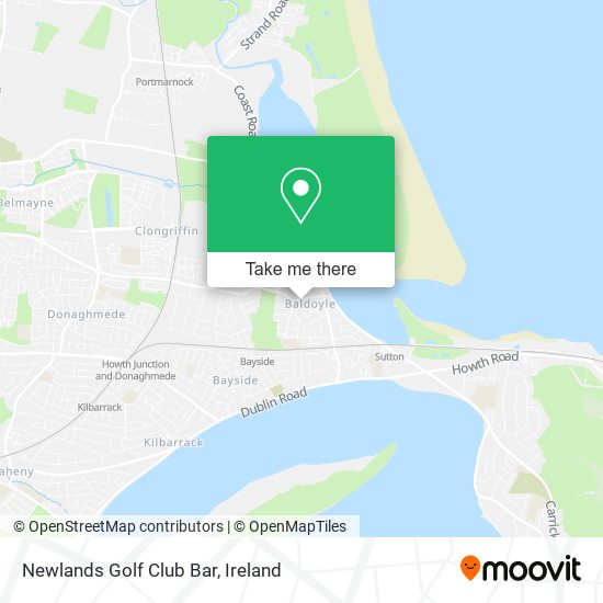 Newlands Golf Club Bar map