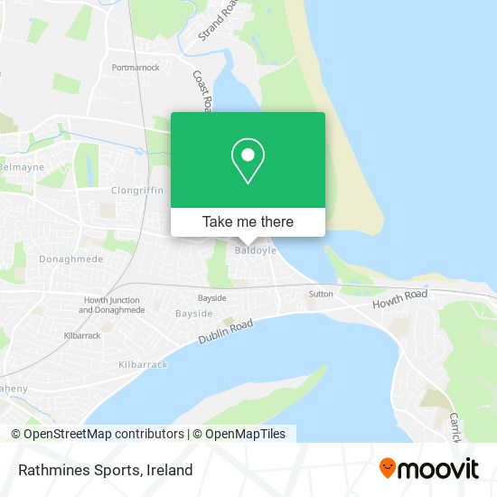 Rathmines Sports map