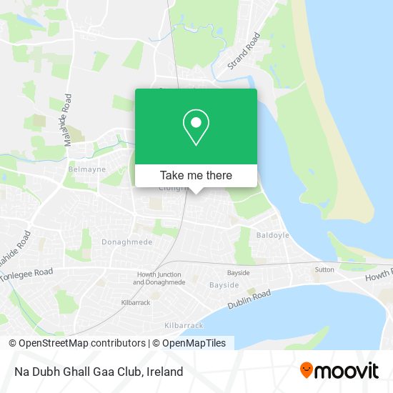 Na Dubh Ghall Gaa Club map