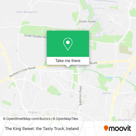 The King Sweet: the Tasty Truck map