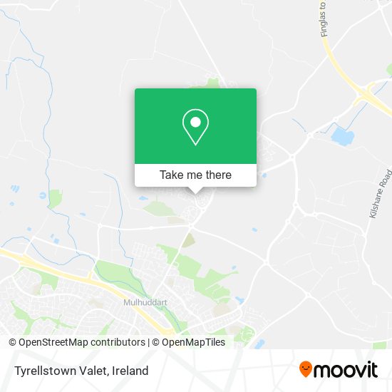 Tyrellstown Valet map