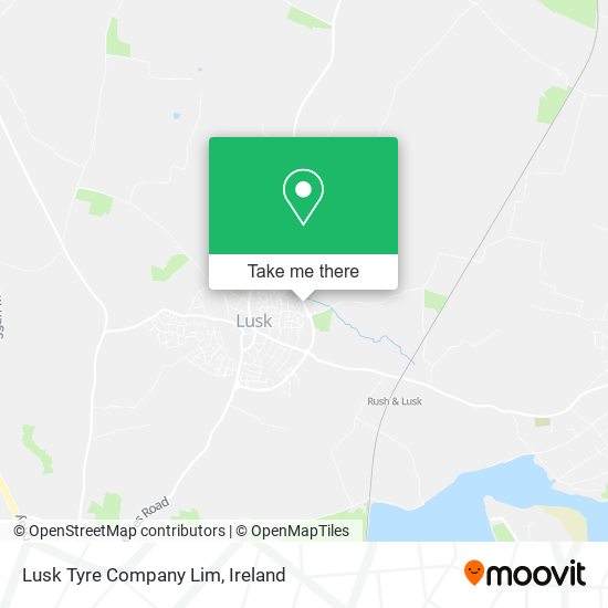 Lusk Tyre Company Lim map